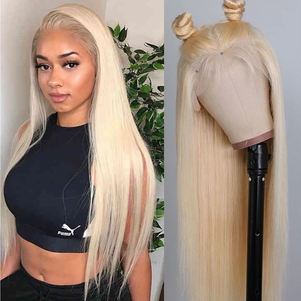 Stema 613 Blonde Full Lace Wig Straight Virgin Hair Wig